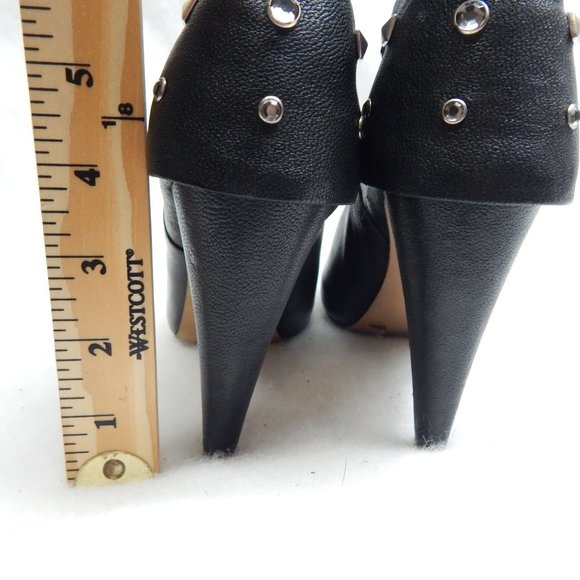Vince Camuto Womens Black Open Toe Stilettos With Spikes Size 6.5B - Picture 7 of 12